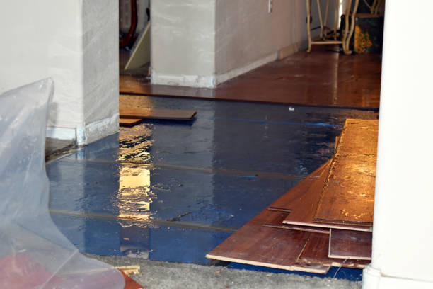 Professional Water Damage Restoration technician working in Troy, NH